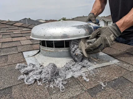 Cleaning Dryer Vent On Roof in Gahanna