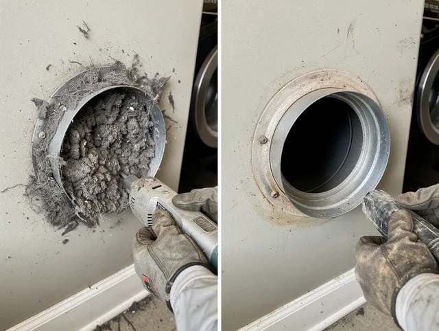 Professional clogged vent cleaning by Gahanna Dryer Vent Cleaning in Gahanna