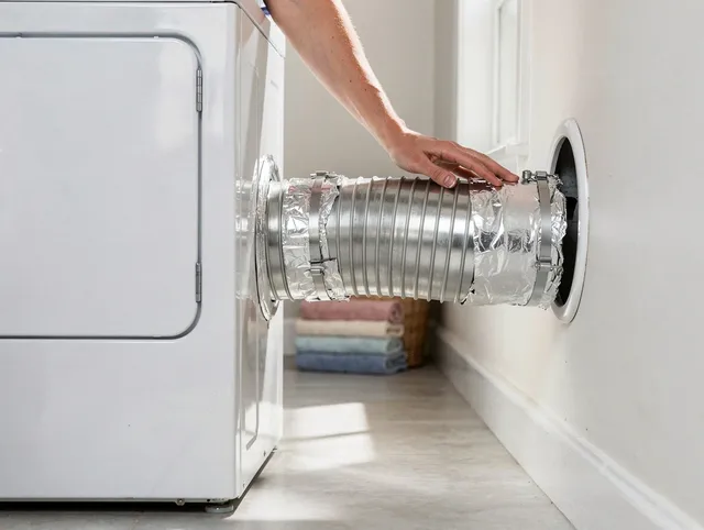 Professional dryer vent hose installation by Gahanna Dryer Vent Cleaning in Gahanna